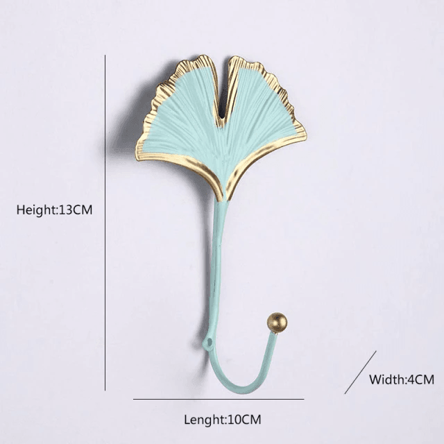 Leaf Shaped Metal Wall Hooks in Six Leaf Styles, view 24