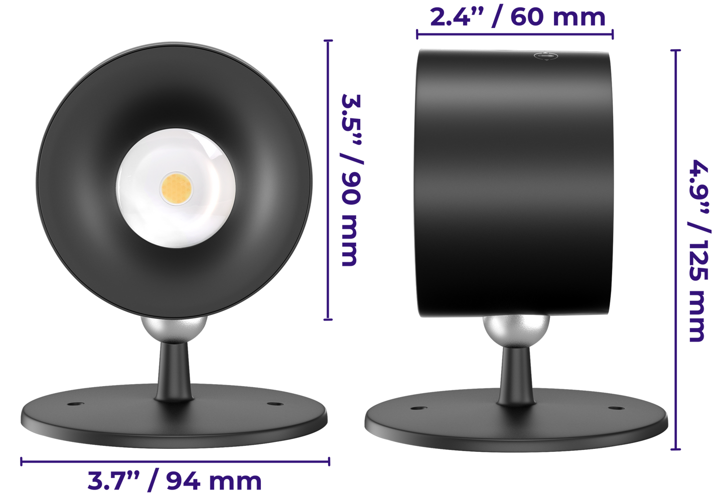 Magnetic Wall Light, Rechargeable, 360 Degree Head, view 14