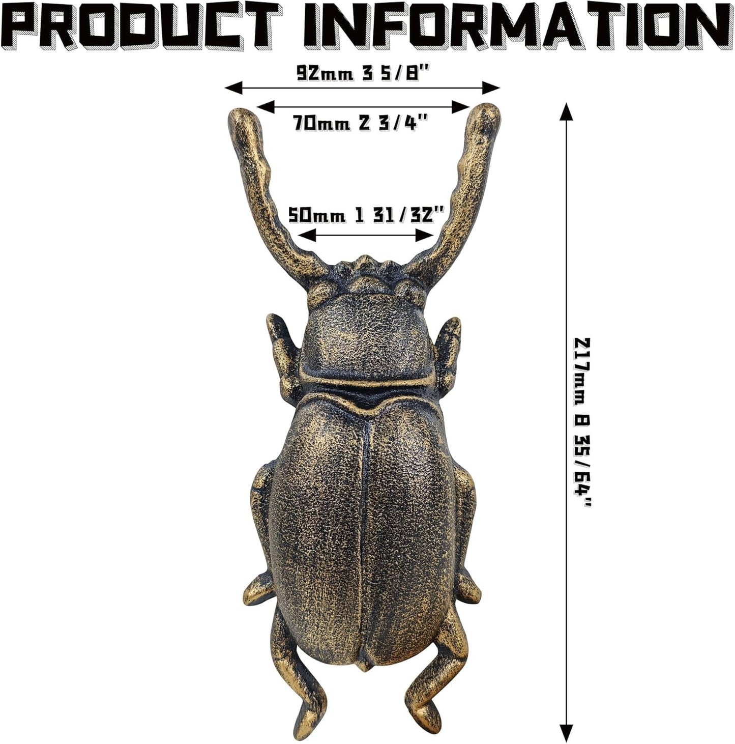 Cast Iron Beetle Boot Jack for the Entryway, view 9