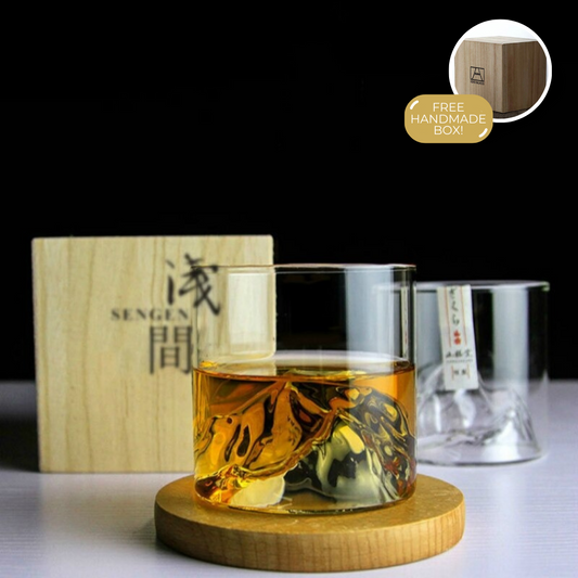 Japanese Whiskey Glass with Wooden Box, 6.8 oz, view 2