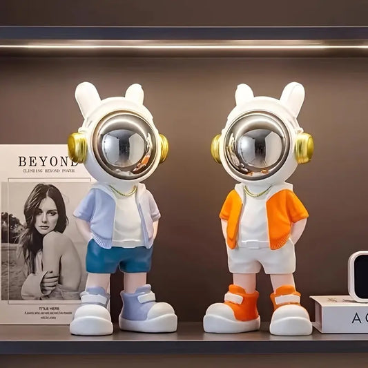 Resin Astronaut Figurine with Mirrored Helmet, 9.45 in, view 2