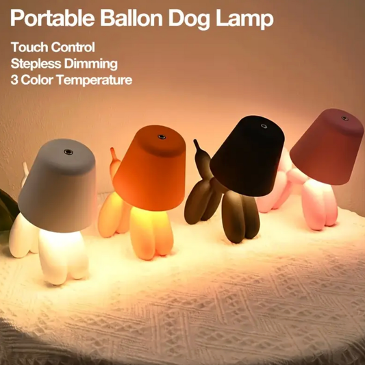 Balloon Dog LED Table Lamp with Touch Dimming, USB, view 2