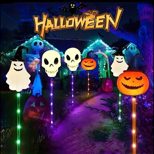 Solar Halloween Path Light Stakes, Set of 6, view 2