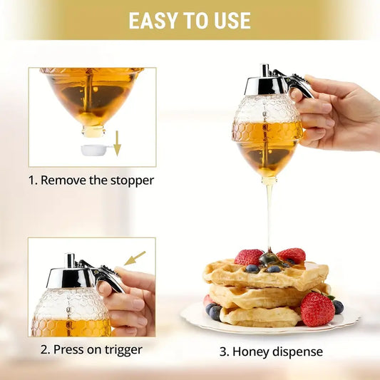 Honey Dispenser with Trigger and Honeycomb Body, view 2