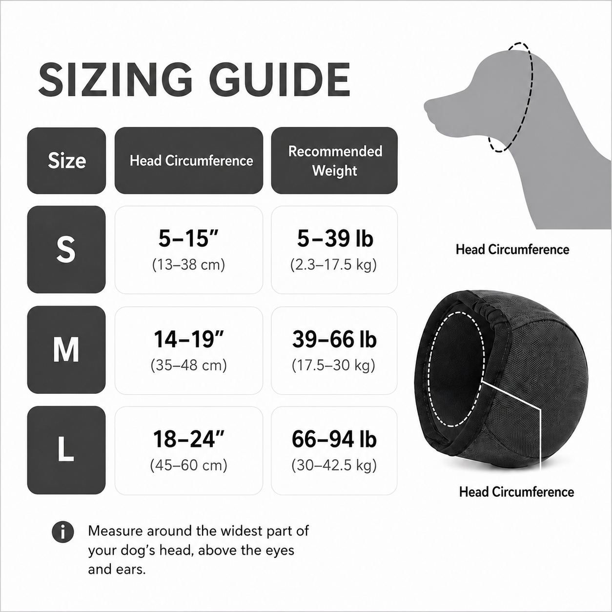 Calming Ear Wrap for Dogs with Adjustable Chin Strap, view 4