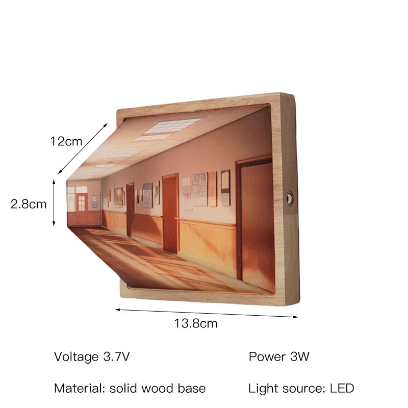 3D Illusion Wall Art Light Panel, Rechargeable, view 10