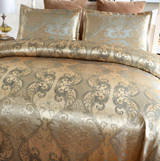 Woven Damask Jacquard Bedding Set, Twin to King, view 2