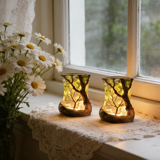 Battery Ambient Lamp with Tree Branch Shadows, view 2
