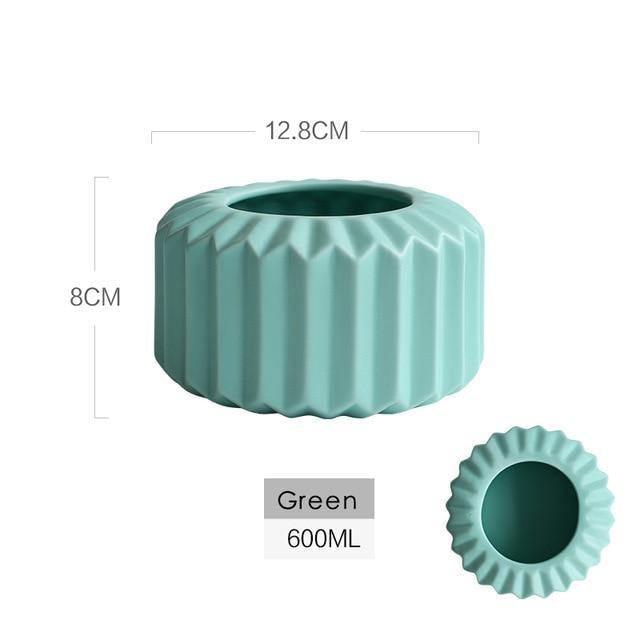 Tabletop Ceramic Vases, Three Shapes in Five Colors, view 23