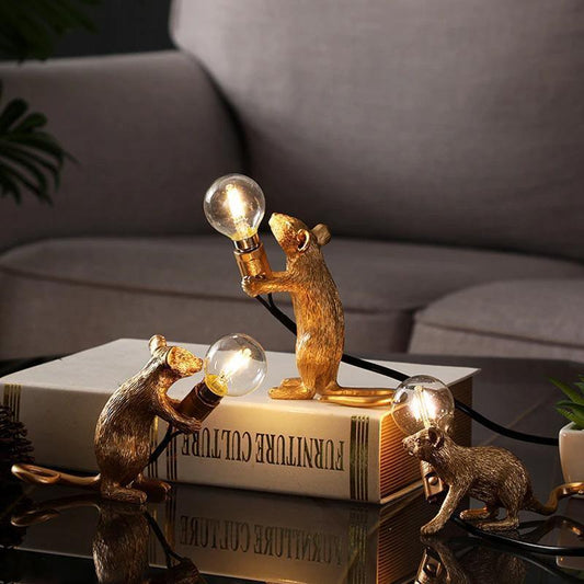 Mouse Figure Accent Lamp in Three Poses, view 2
