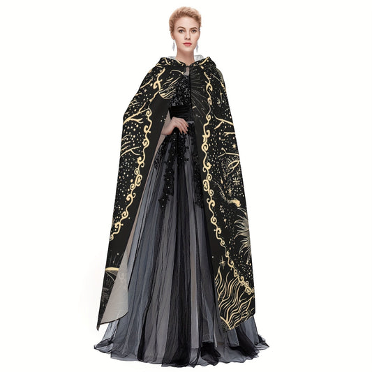 Hooded Tree of Life Celestial Print Cloak, One Size, view 2