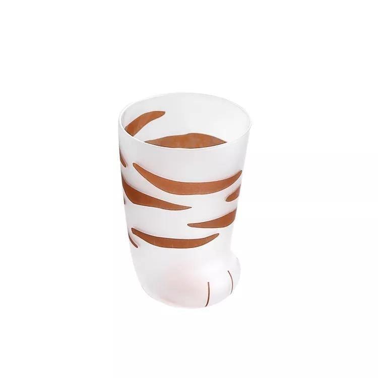 Frosted Glass Cat Paw Cup, 10.6 oz (300 ml), view 14