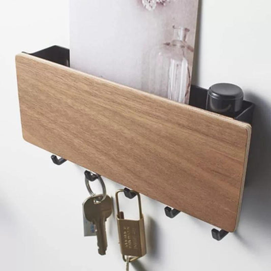 Wall Mounted Key Rack with Mail Tray, view 2