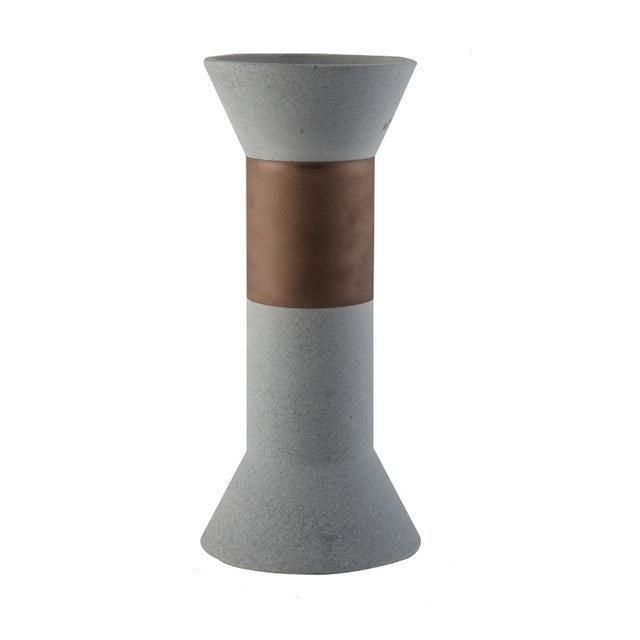 Ceramic Vessel Vase in Cylinder and Ball Shapes, view 9