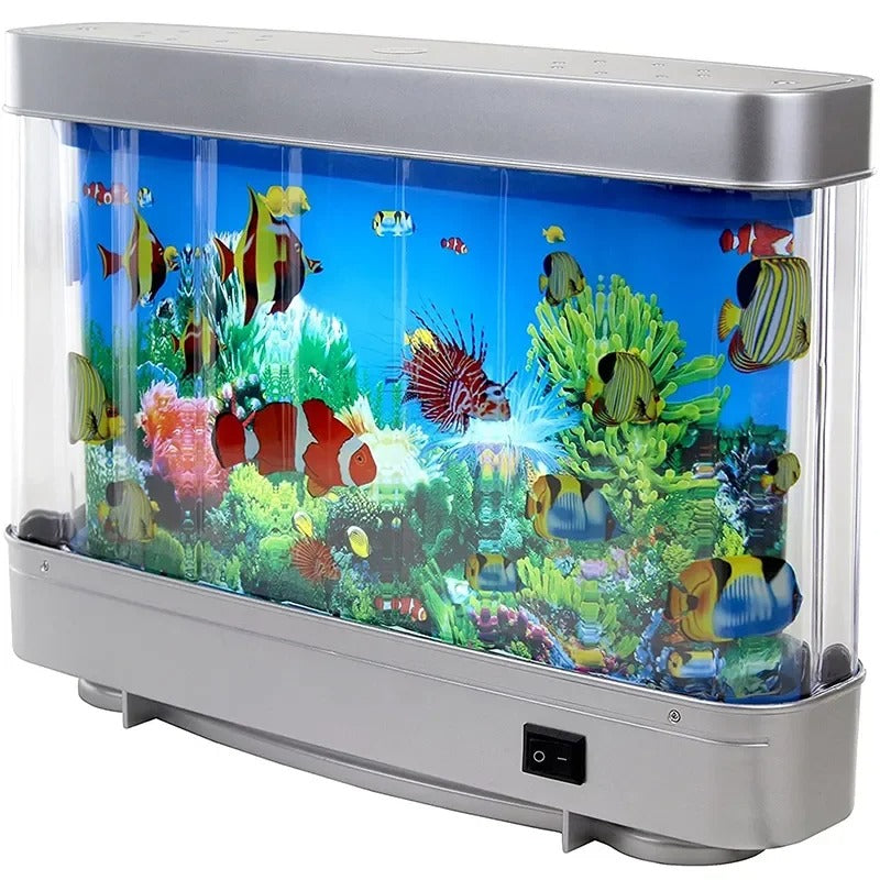Retro Moving Aquarium Lamp with LED, 11.8 in Wide, view 5