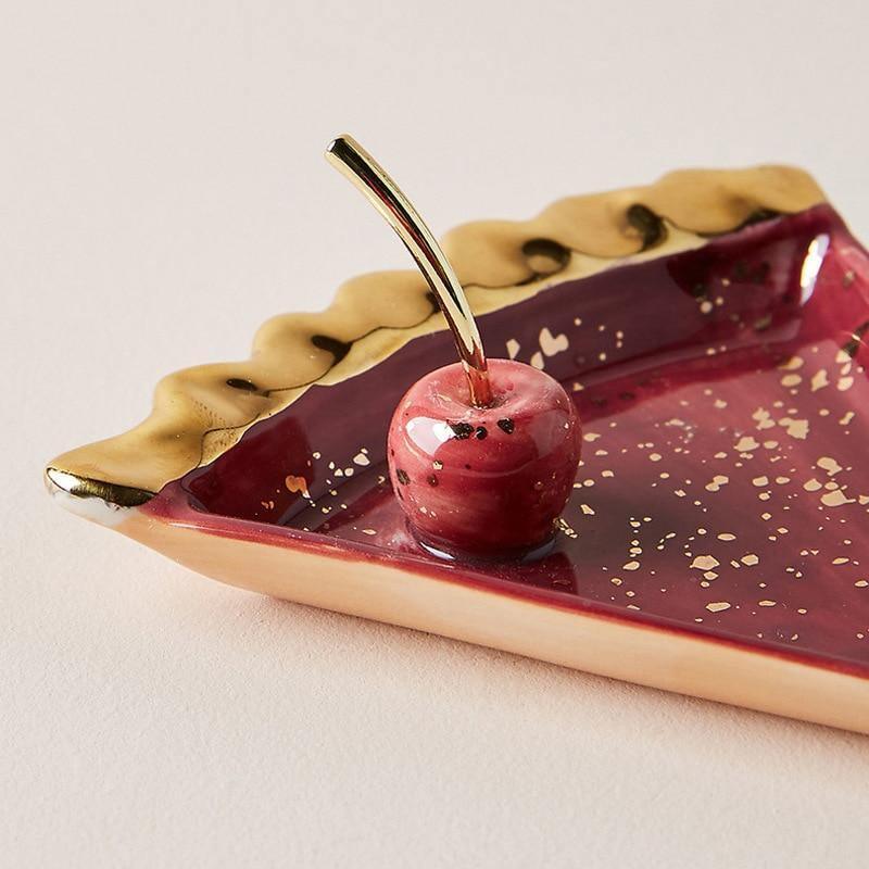 Ceramic Dish Set with a Cherry or Apple Design, view 5
