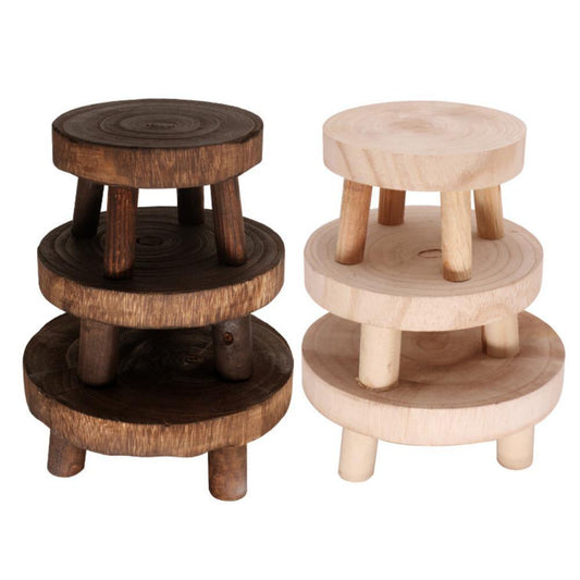 Solid Wood Plant Pot Riser Stand, Three Sizes, view 2