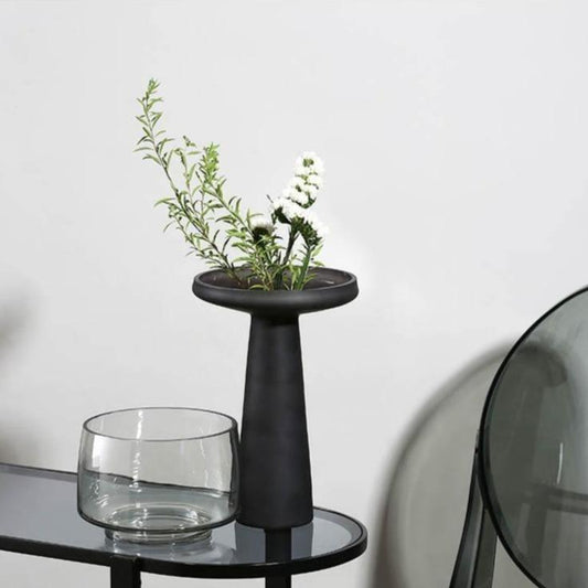 Frosted Borosilicate Glass Vase and Bowl, view 2