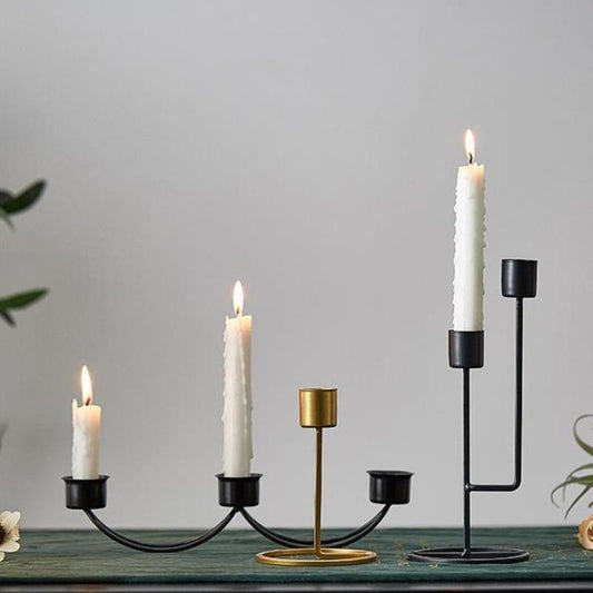 Metal Taper Candle Holders and 2 or 3 Arm Candelabras, view 2