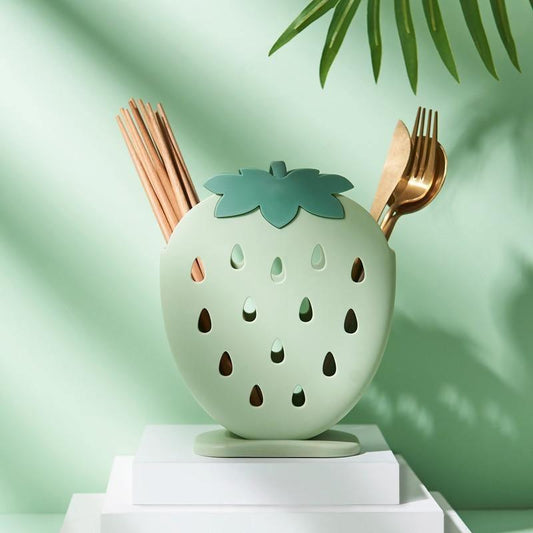 Strawberry Shaped Drying Rack for Utensils and Brushes, view 2