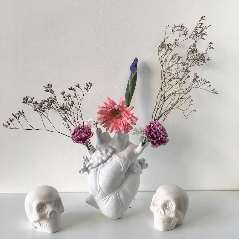 Anatomical Heart Vase for Dried Stems, Two Sizes, view 17