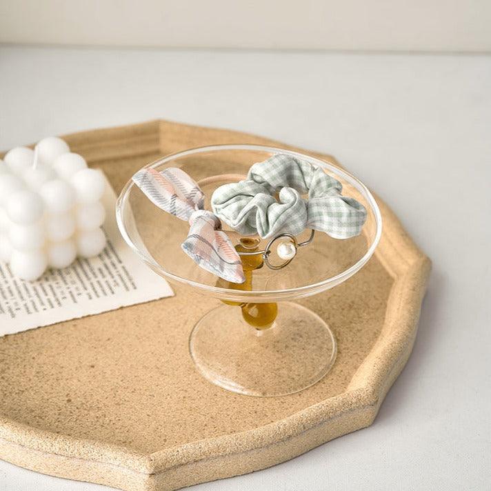 Tiered Glass Ring and Trinket Tray, 5 in, view 4