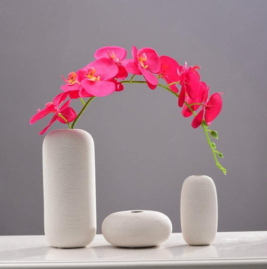 Off White Ceramic Vase, Six Shapes to Choose From, view 2