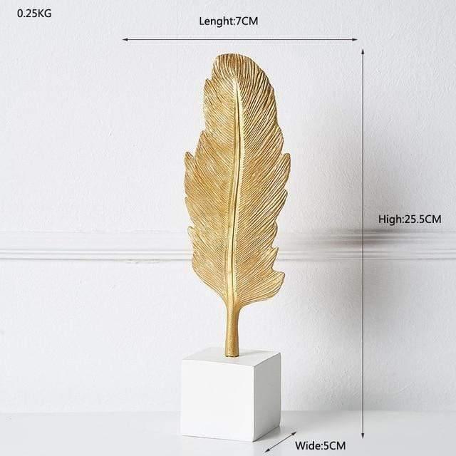 Metal Leaf Sculpture Figurines, Ginkgo, Palm and Fan, view 26