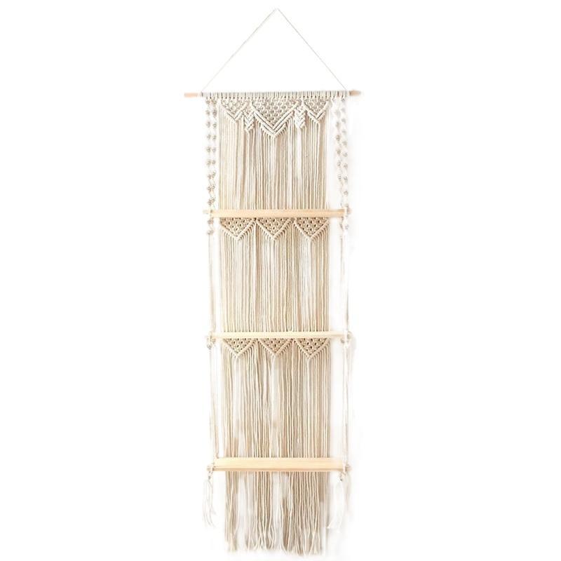Three-Tier Macrame Hanging Shelf, view 5