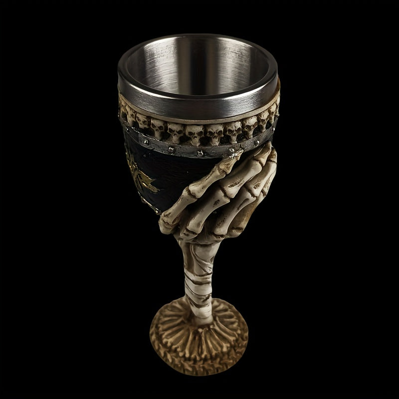Skeleton Hand Goblet in Stainless Steel, view 5