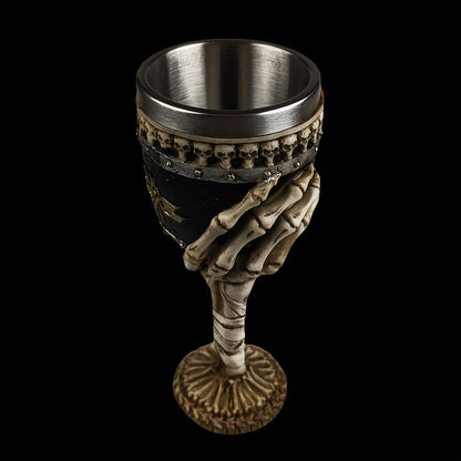 Skeleton Hand Goblet in Stainless Steel, view 5