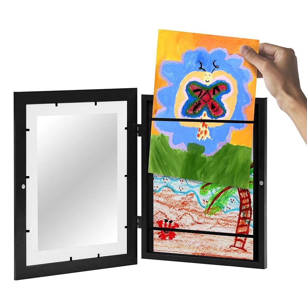 Kids Art Frame for A4 Drawings with Magnetic Front, view 11