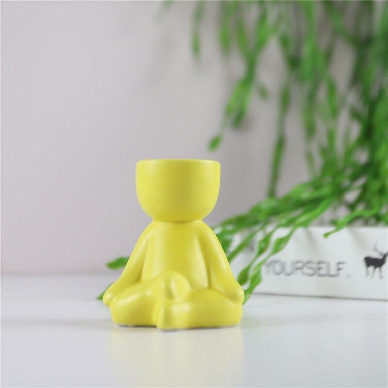 Little Person Ceramic Succulent Planter, Six Poses, view 22