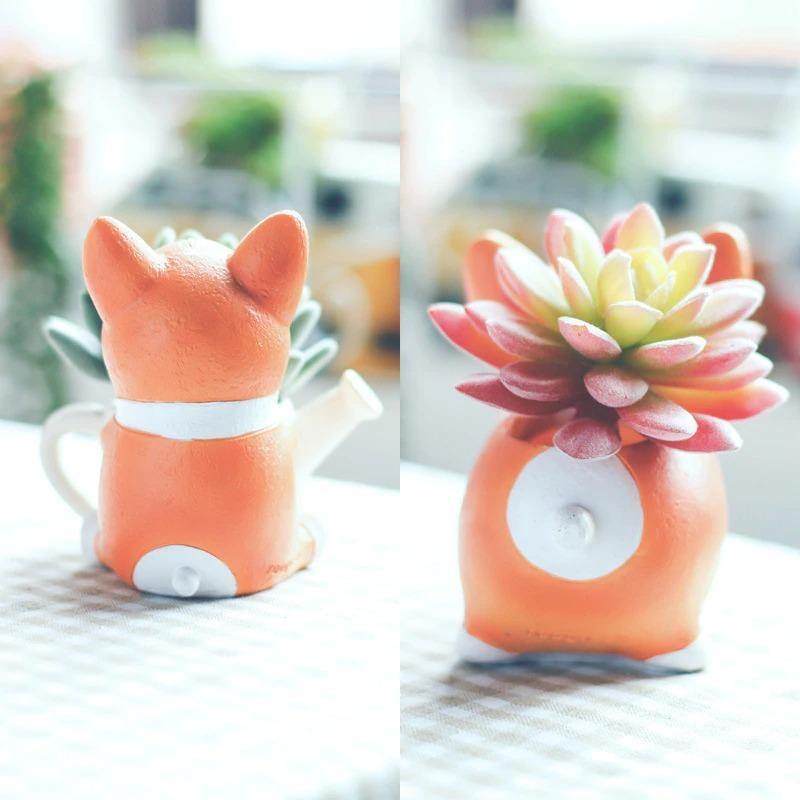 Corgi Resin Succulent Planter, Two Styles, view 8