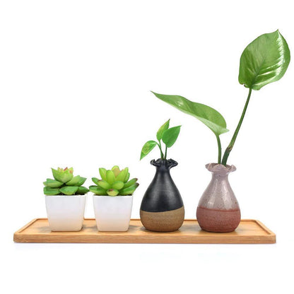 Bamboo Saucer Trays for Plant Pots, Six Shapes, view 10