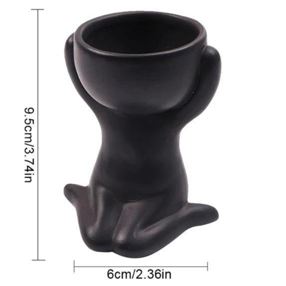 Little Person Ceramic Succulent Planter, Six Poses, view 31