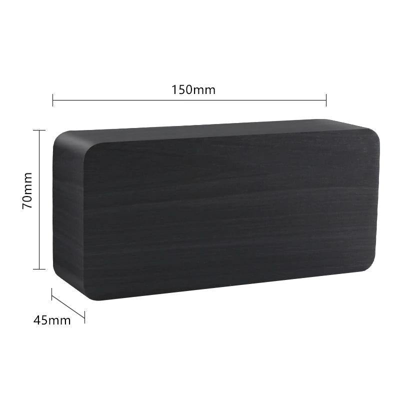 Wood Effect LED Alarm Clock, Cube or Rectangle, view 10