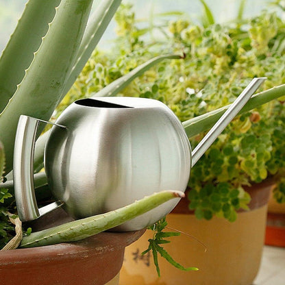 Spherical Stainless Steel Watering Can, Long Spout, view 18