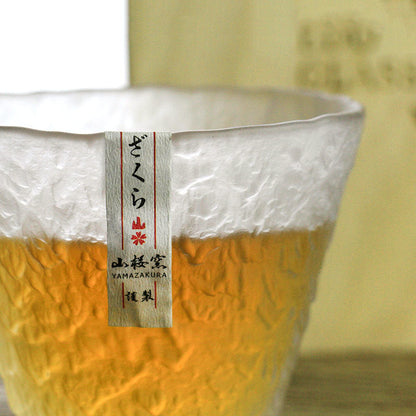 Japanese Edo Kiriko Cut Glass Whiskey Tumbler, view 4