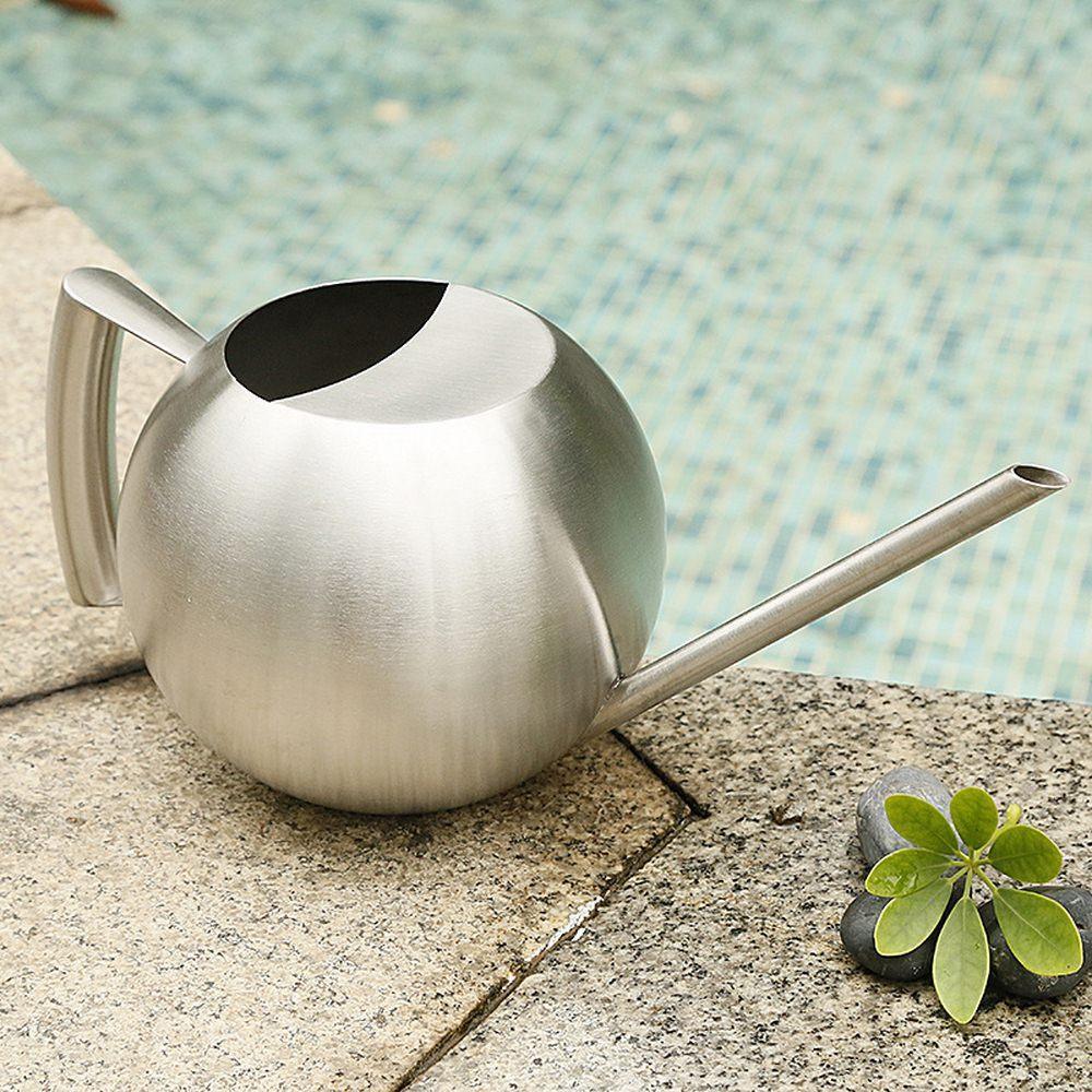 Spherical Stainless Steel Watering Can, Long Spout, view 6
