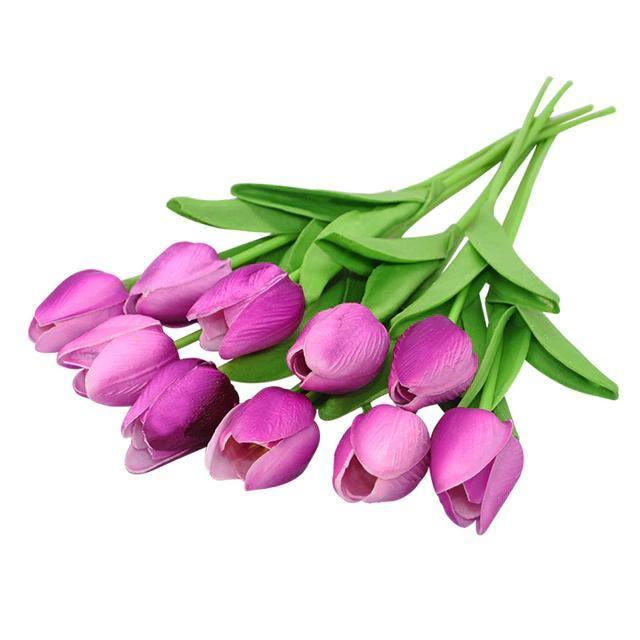 Faux Silk Tulips, Set of 10 Stems, view 13