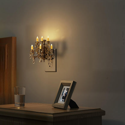 Plug In Crystal Chandelier Night Light with Sensor, view 8