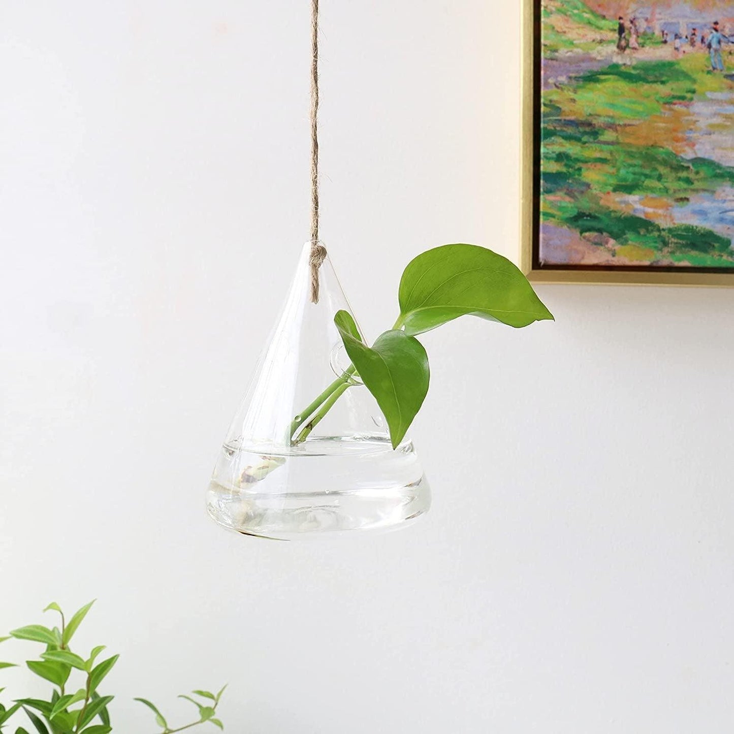 Hanging Glass Terrarium Vases, Set of 3, view 3