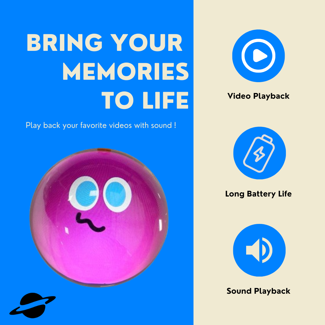 Crystal Video Orb Keepsake with USB Photo Upload, view 2