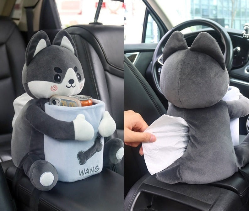 Dog Shaped Car Tissue, Trash and Storage Box, view 7