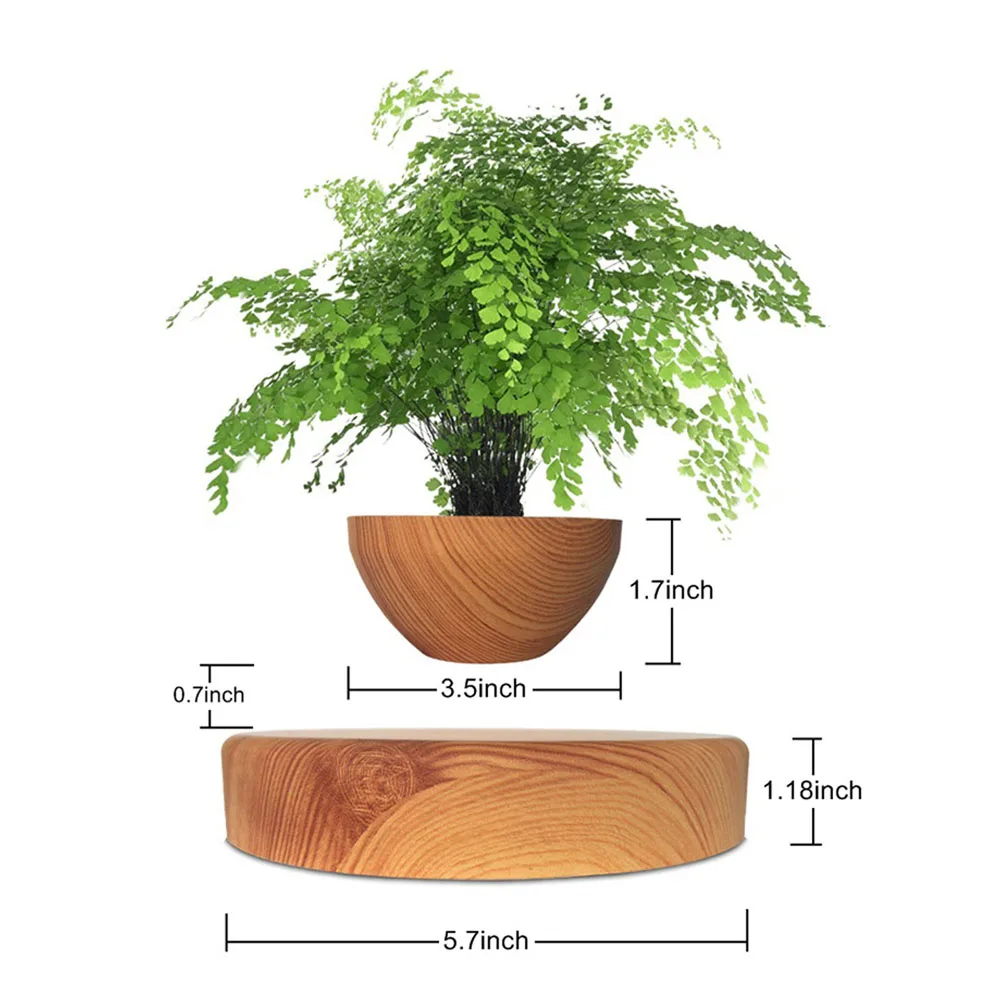 Levitating Plant Pot with Rotating Magnetic Base, view 11