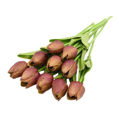 Faux Silk Tulips, Set of 10 Stems, view 16