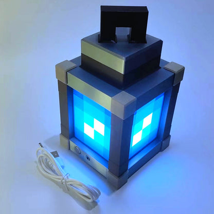 Pixel Block LED Night Light, Orange, Blue, or RGB, view 5