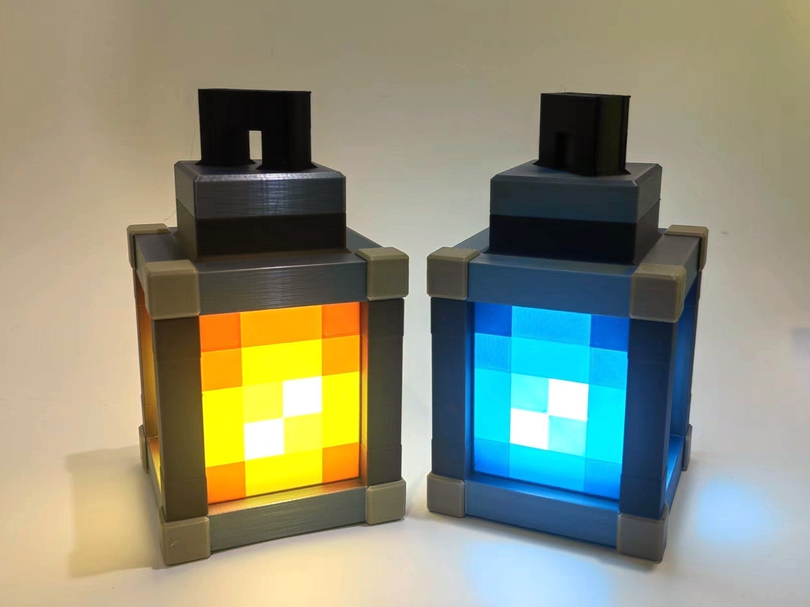 Pixel Block LED Night Light, Orange, Blue, or RGB, view 4