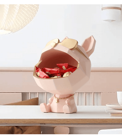 Resin Dog Catchall Dish with Gold Sunglasses, view 6